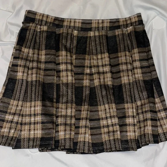 Rue21 Skirts Rue2 Brown And Black Plaid Skirt Poshmark